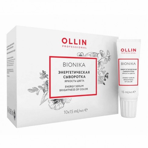 Энергетическая сыворотка для окрашенных волос OLLIN BioNika 15 мл